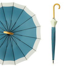 Japanese Freshness Custom Long Handle Straight Gift Umbrella with Logo Prints